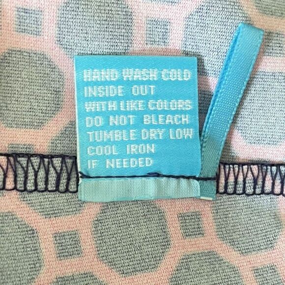 J. McLaughlin Catalina Cloth Navy Blue Pink Geometric Ankle Pants Size XS - Picture 6 of 6